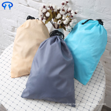 Custom small waterproof nylon drawstring laundry bag